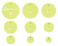 Sue Spargo Creative Stitching Templates - Nine Piece Set, ''Circles Easy''