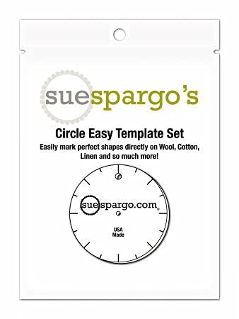 Sue Spargo Creative Stitching Templates - Nine Piece Set, ''Circles Easy''