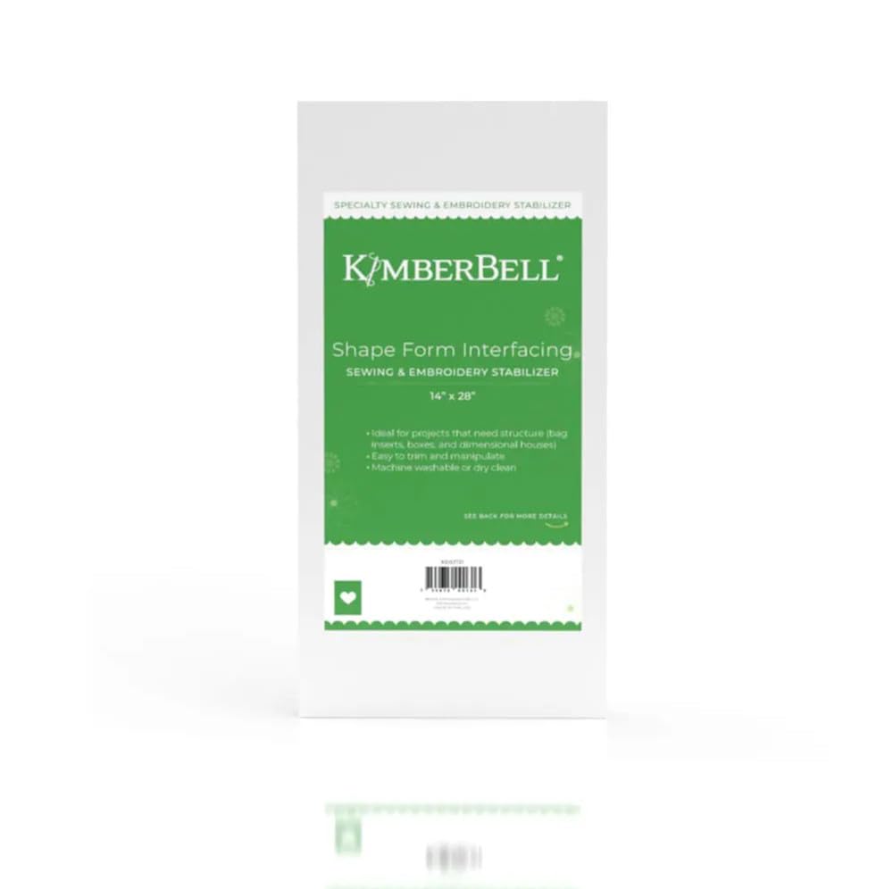 Kimberbell Shape Form Interfacing – 14” x 28” – Structured Sewing & Embroidery Stabilizer for 3D Projects, Boxes, Bag Inserts, and Dimensional Designs – Easy to Trim, Sew & Shape