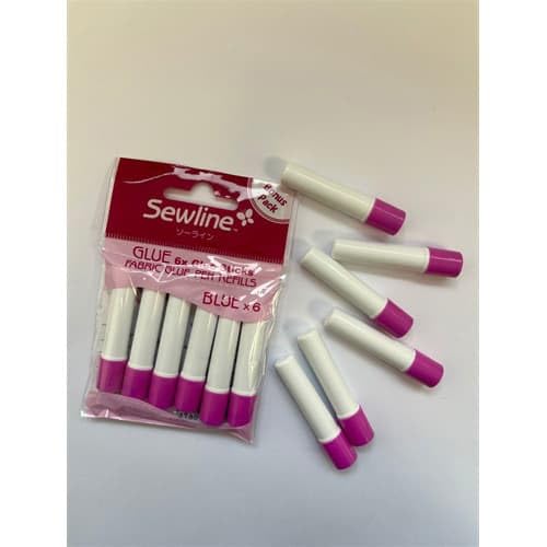 Sewline Premium Quality Blue Refill for Glue Pen Fabrics Quilting Notion 6 Pack