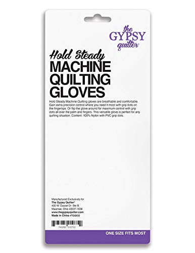 Gypsy Quilter Hold Steady Machine Gloves One Size