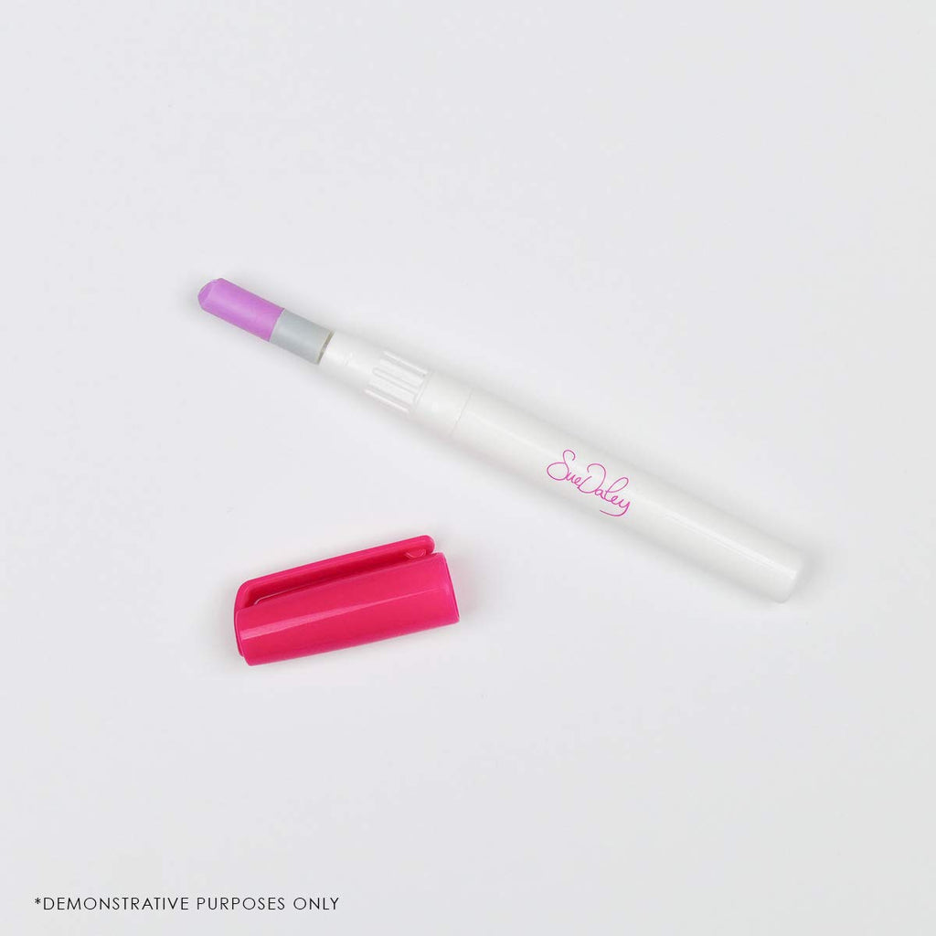 Sue Daley fabric pink glue pen refills epp english paper piecing sewing patchwork glue basting