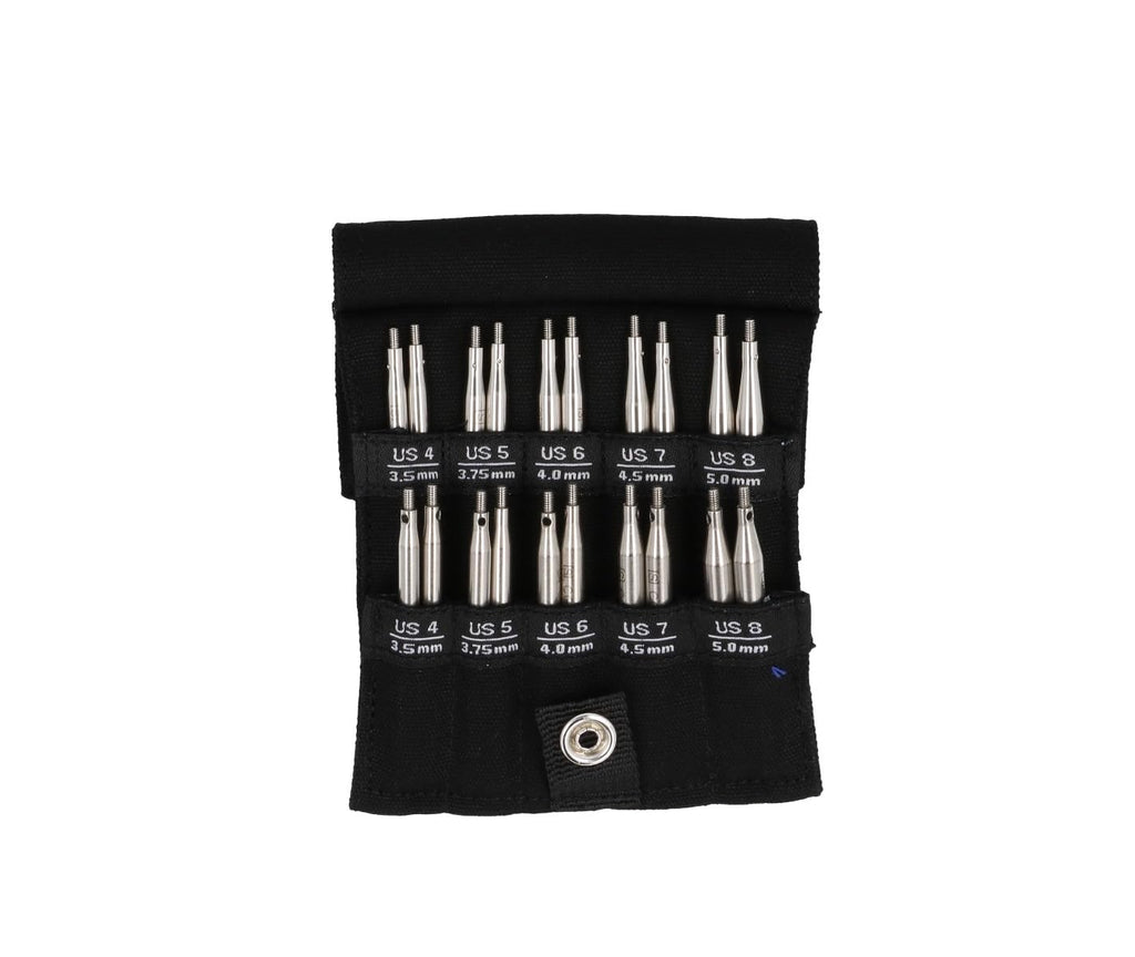 ChiaoGoo Twist Shorties Set, 2" & 3" (5 & 8 cm) [S], US 4-8 (3.5-5 mm)