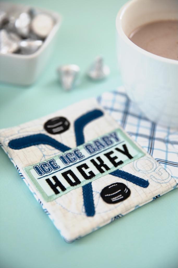 Kimberbell Mug Rugs Vol. 6, 7pcs Set w. Velvet, Bows and Embroidery Leather, Embroidery Supplies, Quilting Embellishments