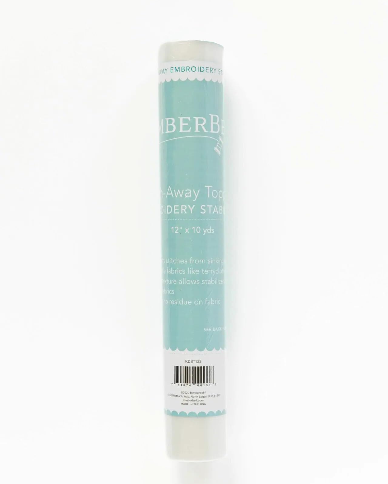 Kimberbell Wash-Away Topping 12" x 10 yd - Ultra Lightweight, Leaves No Residue, Dissolves Quickly in Cool Water