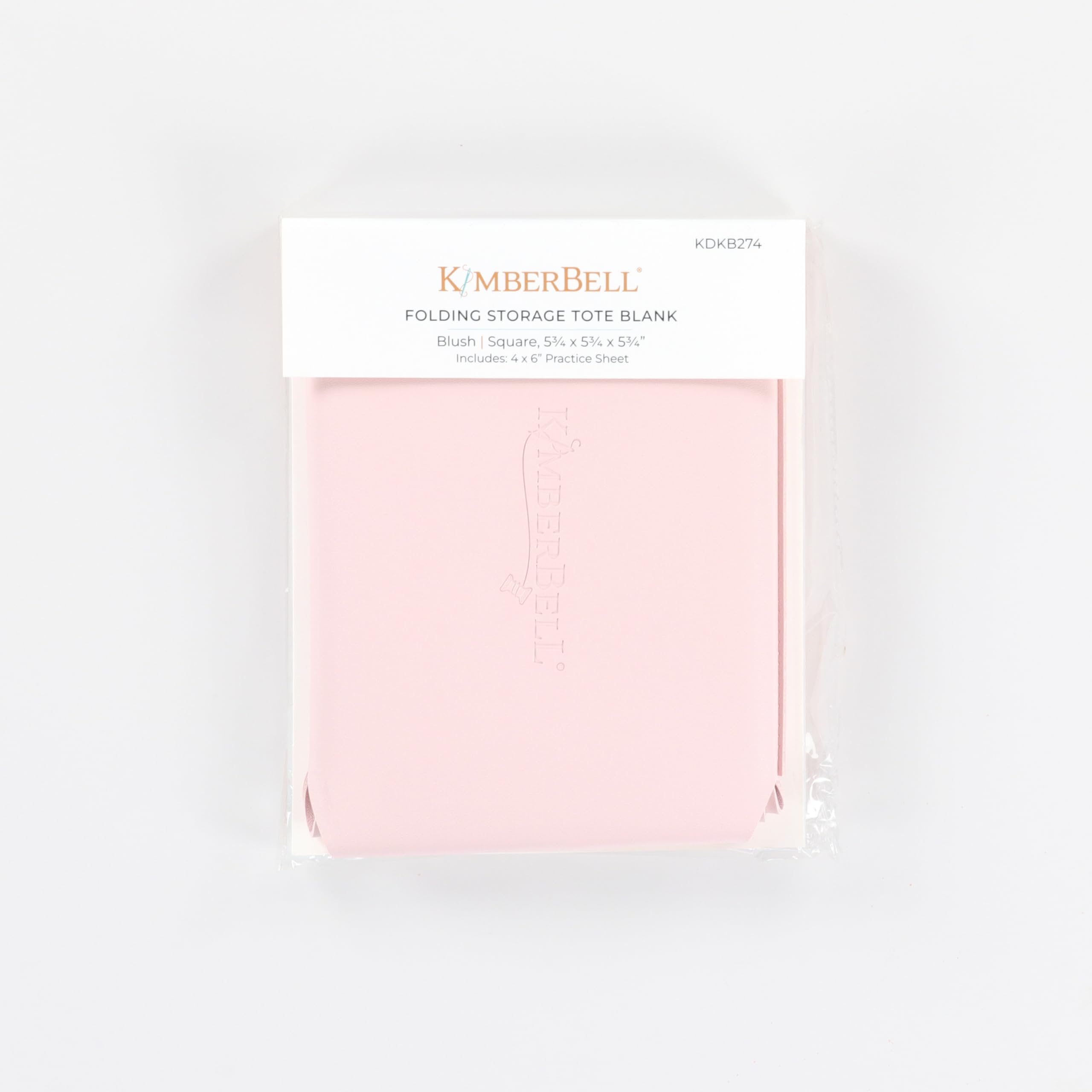 Kimberbell Folding Storage Tote Blank - Embroidery Storage, Craft Supplies Storage Solution, Desk Storage for Crafts