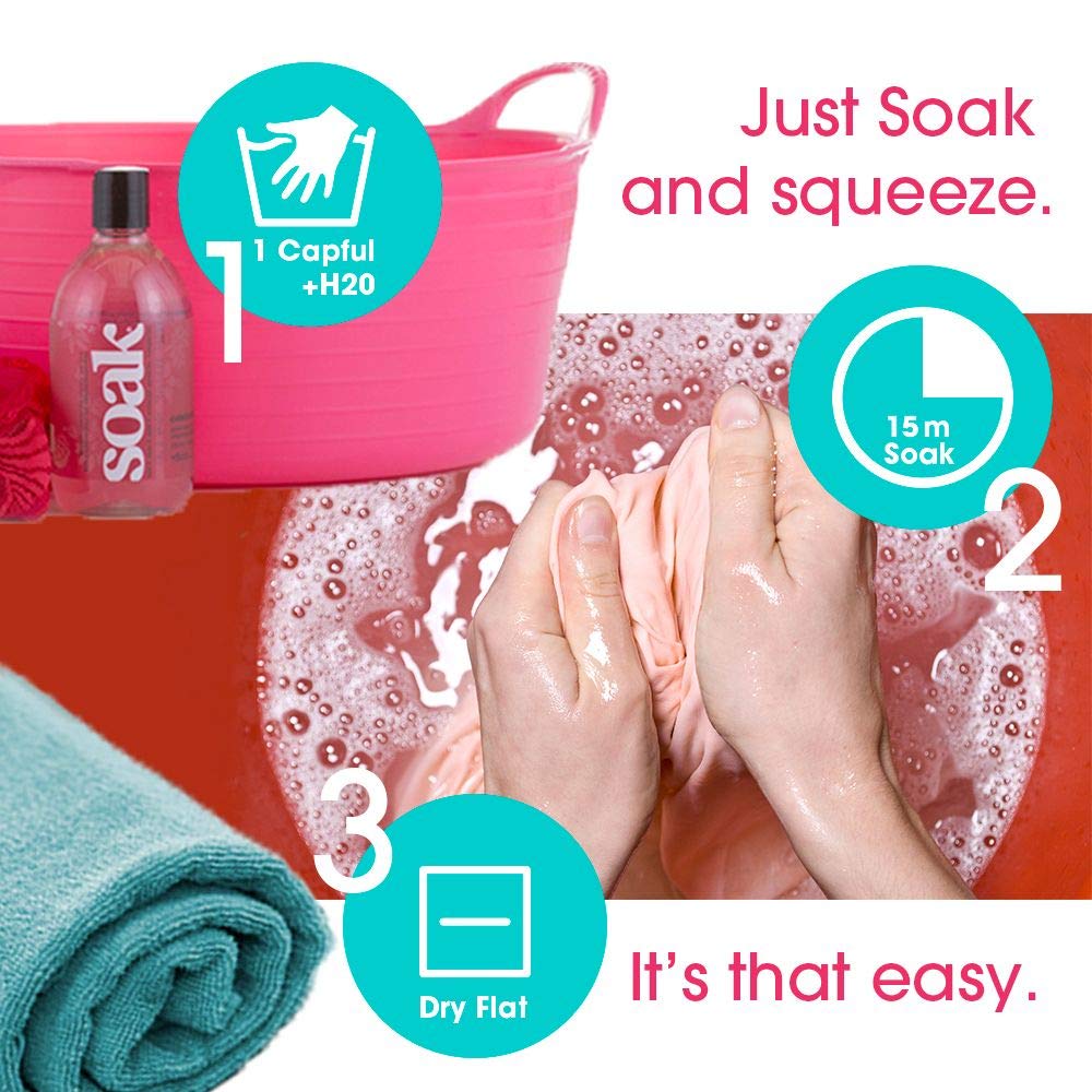 Soak Laundry Soap – 2 Pack Shop & Share | No Rinse, Plant Derived Hand Wash Detergent - 375 ml / 12 fl. oz, 75+ Washes