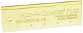 CM Designs Ruler 6" Add-A-Quarter Plus, 6"
