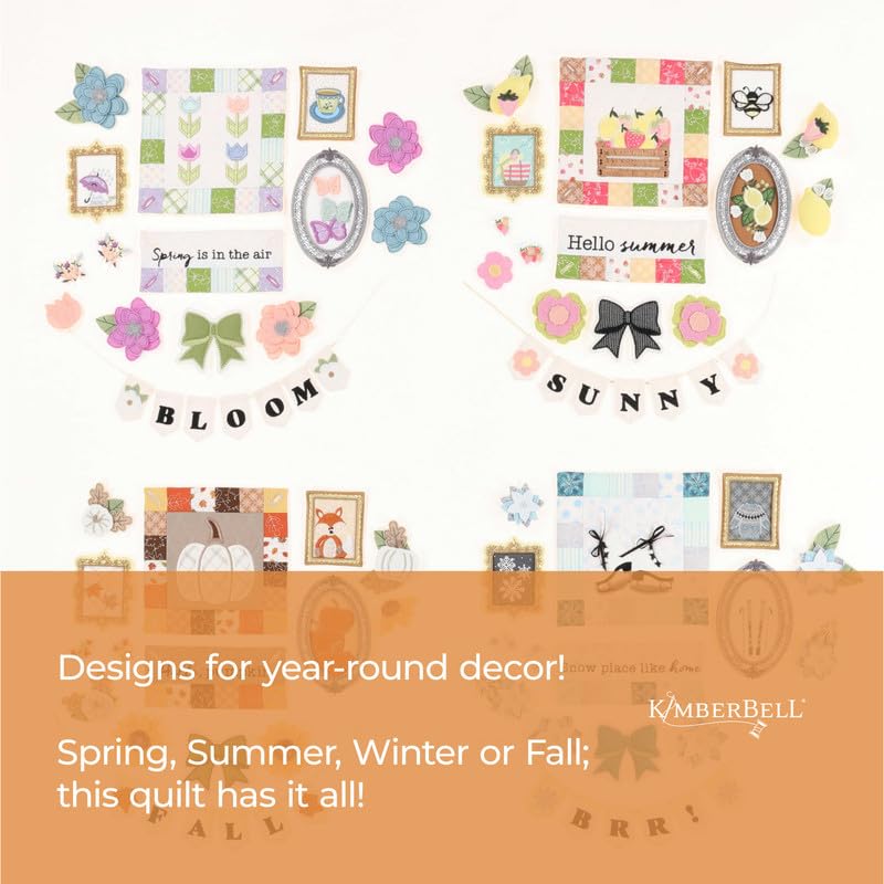 Pattern - Quilting Through the Seasons Machine Embroidery Pattern with Digital Download by KimberBell