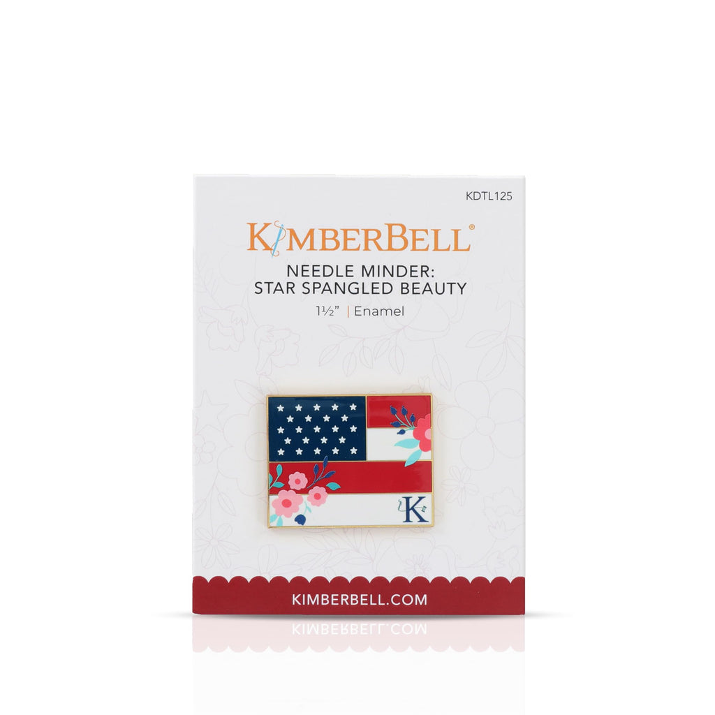 Kimberbell Star-Spangled Beauty Ladder Quilt Bundle – 20"x60" Patriotic Embroidery Quilt Kit with Book, Digital Designs & Embellishments (5x7 Hoop)