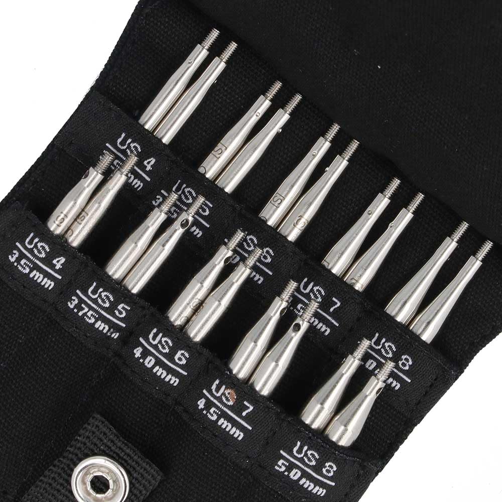 ChiaoGoo Twist Shorties Set, 2" & 3" (5 & 8 cm) [S], US 4-8 (3.5-5 mm)