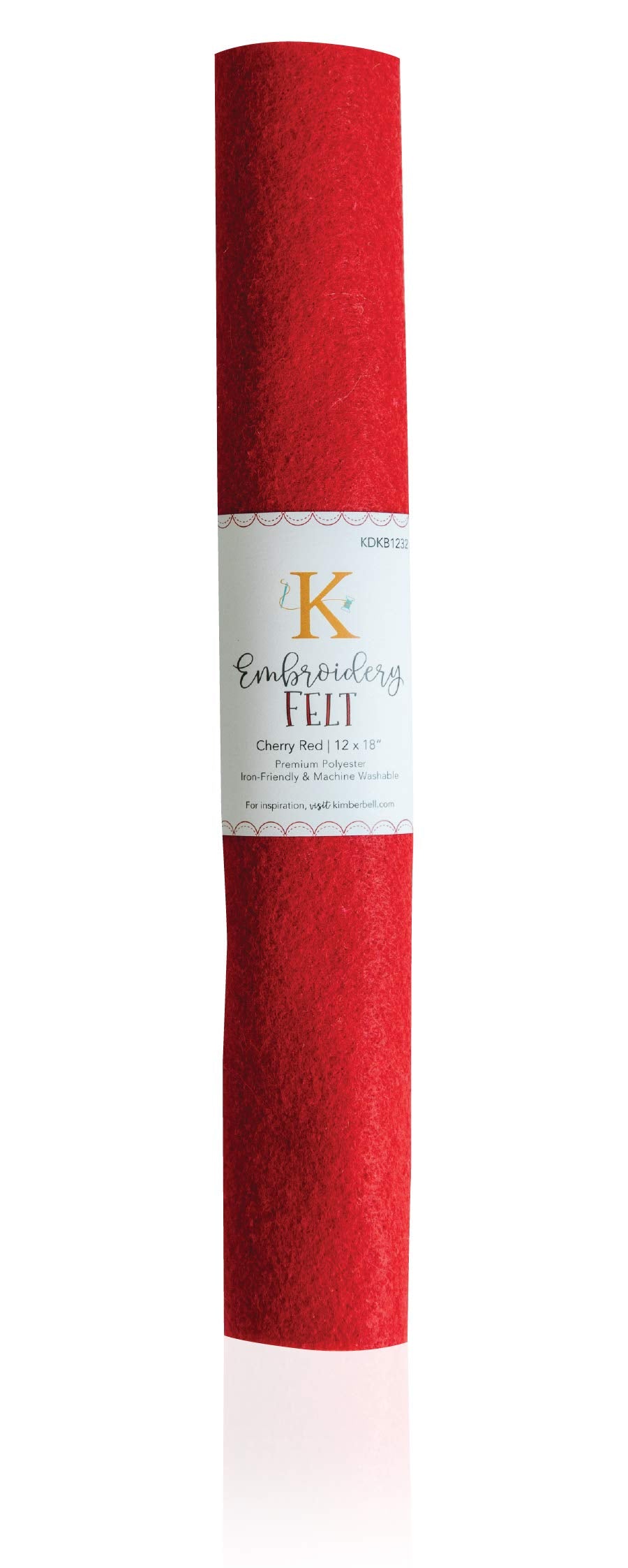 Kimberbell Embroidery & Sewing Felt Sheet, 1PC, Size 12 in x18 in, Thickness 1.4 mm, Assorted Colors Available, Kimberbellishments, Premium Polyester, Iron-Friendly & Machine Washable
