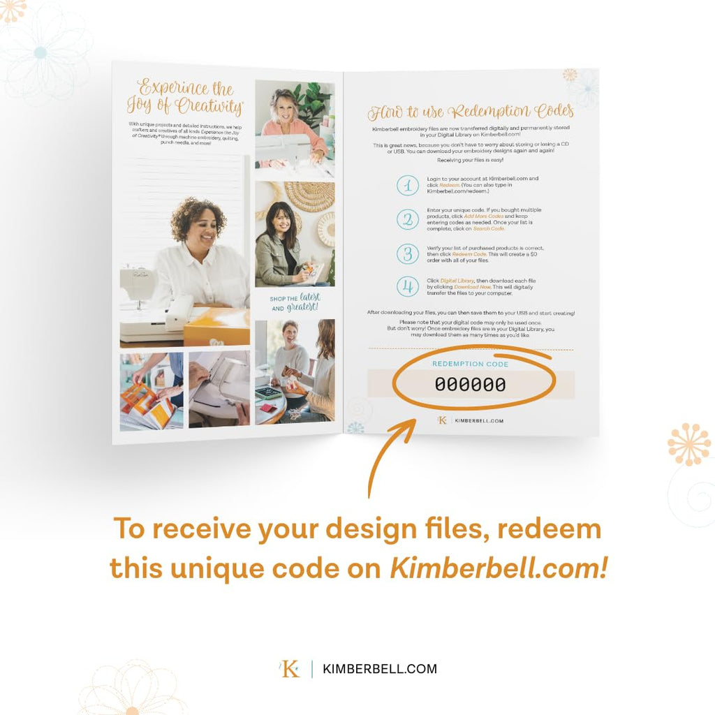 Kimberbell Everyday Appliques Vol. 2 (Design Redemption Card) – 10 Adorable Machine Embroidery Designs – 5x7 Hoop Projects – Home Decor & Gifts (Digital Download)
