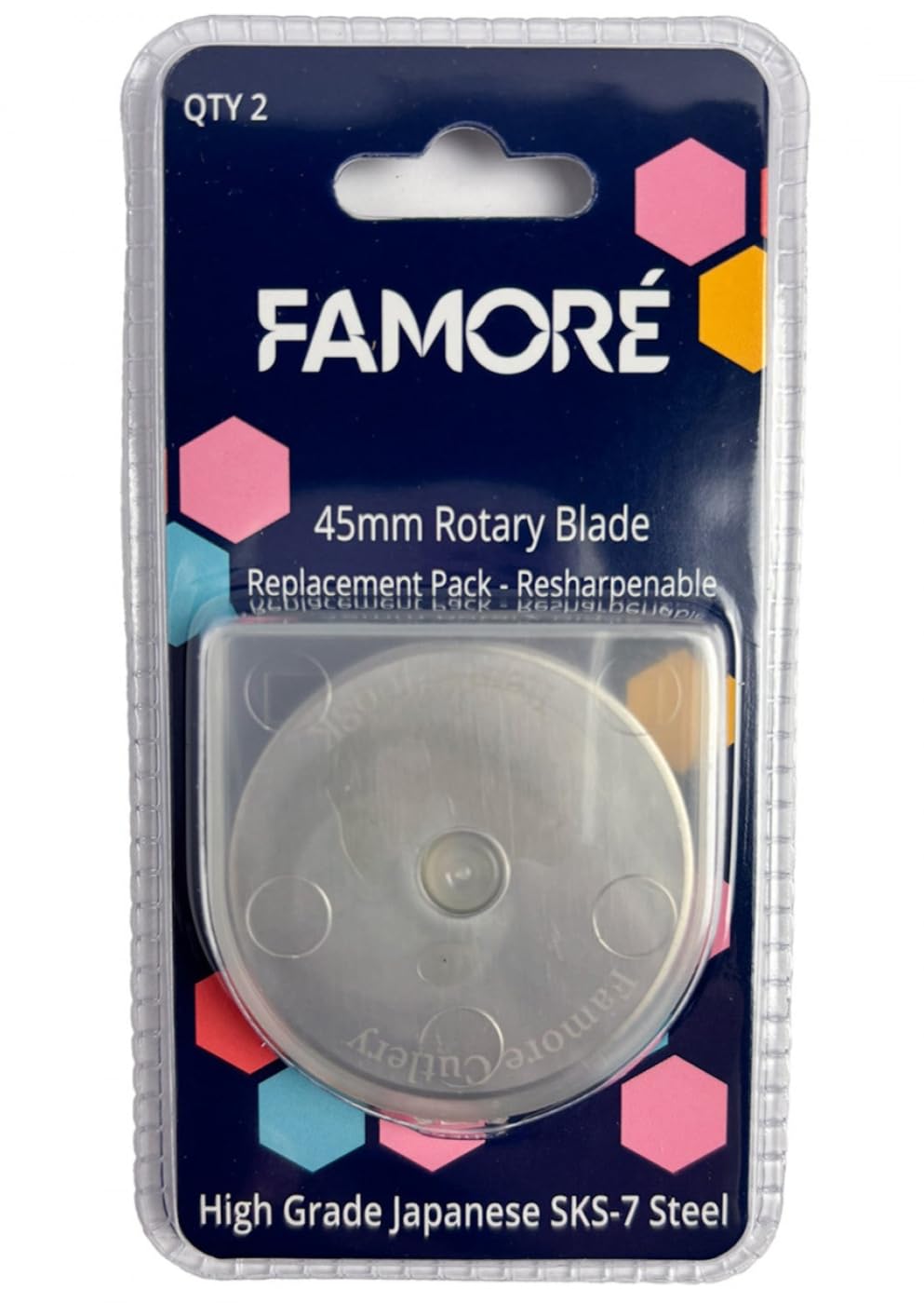 Japanese SKS-7 Steel 45mm Replacement Blades 2pk by Famore