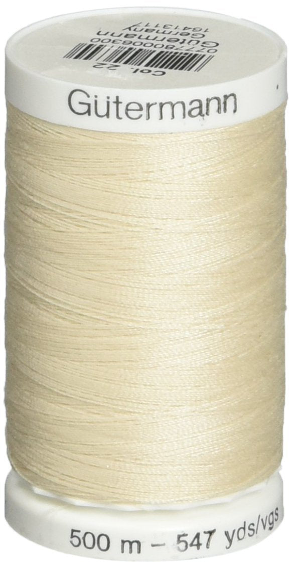 Sew-All Thread 547 Yards-Eggshell (3 Pack)