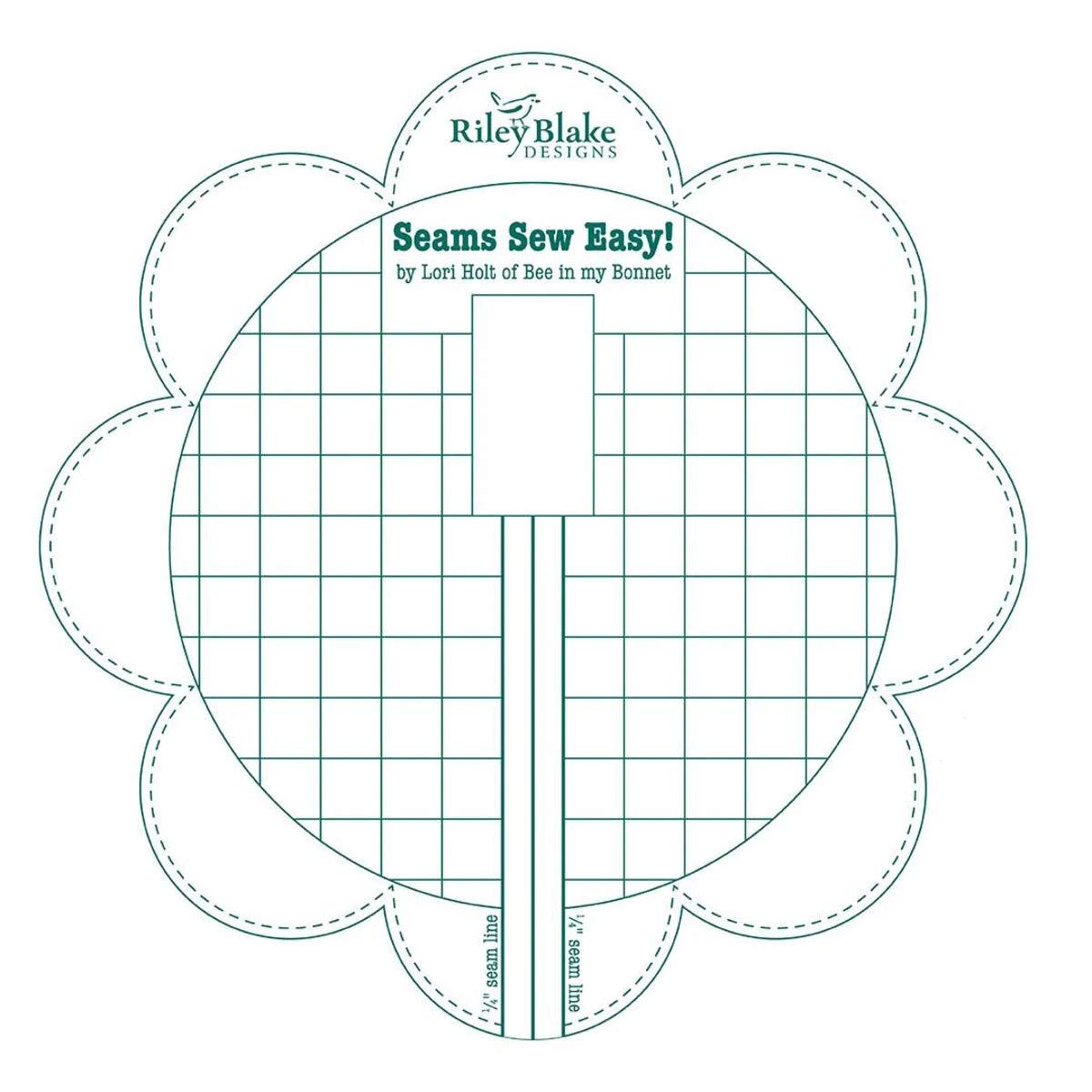 Riley Blake Seams Sew Easy Seam Guides by Lori Holt of Bee in My Bonnet, Variety of Colors Including Denim, Jade, Sea Glass and Red.