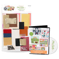 Kimberbell Mini Quilts Volume 1 Bundle – Machine Embroidery CD (Jan–June) and 15-Piece Embellishment Kit | Seasonal 12"x12" In-the-Hoop Quilting Projects for 5x7 or Larger Hoops