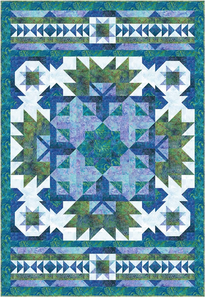 Fabric Café – 2026 Showstopper 5-Yard Quilt Pattern, Bold Statement Quilt Using Five 1-Yard Cuts, Finished Size 46” x 67”