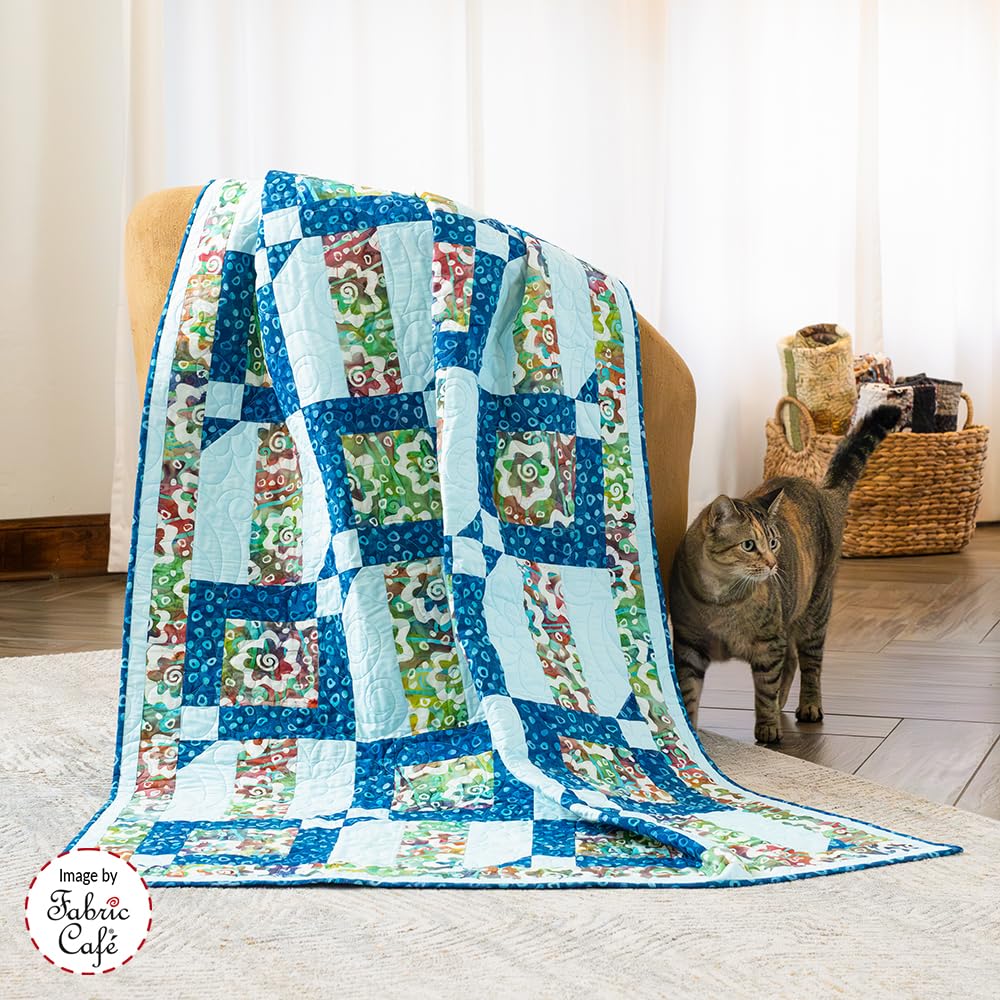 Fabric Café Weekend 3-Yard Quilts Book – 8 Fast & Easy Beginner Quilt Patterns | Make a Quilt in a Weekend | Uses Only 3 Yards of Fabric | No Half-Square Triangles | Lap, Twin & Queen/King Sizes