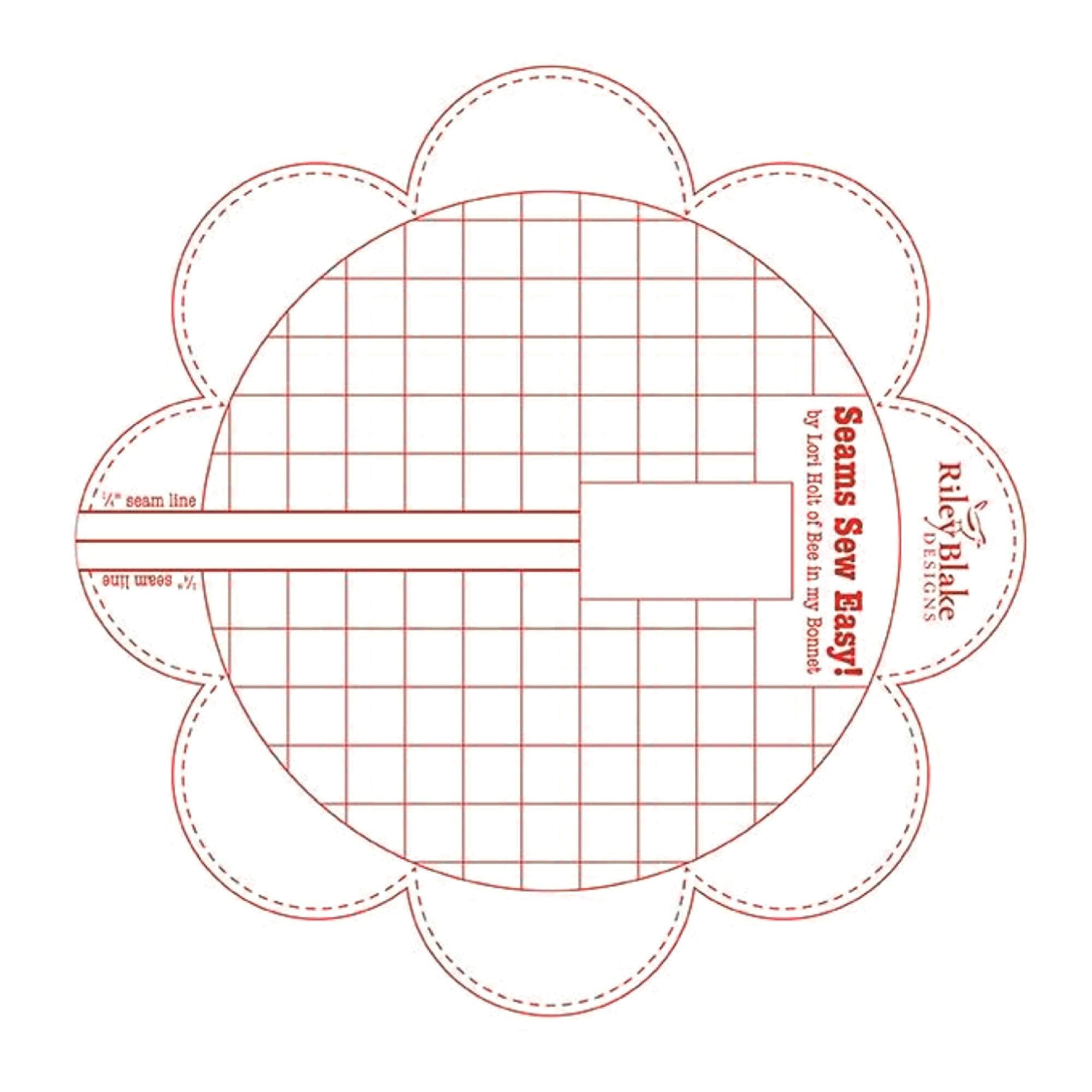 Lori Holt Seams So Easy Seam Guide Red
