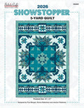 Fabric Café – 2026 Showstopper 5-Yard Quilt Pattern, Bold Statement Quilt Using Five 1-Yard Cuts, Finished Size 46” x 67”