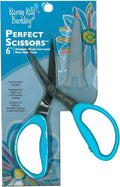 Karen Kay Buckley® Perfect Scissors™, Medium 6-inch Micro-Serrated Non-Slip Blades for Appliqué, Fabric Trimming, Quilting, Sewing, Patchwork, Crafts. Sharp Blades Grip and Cut Many Layers