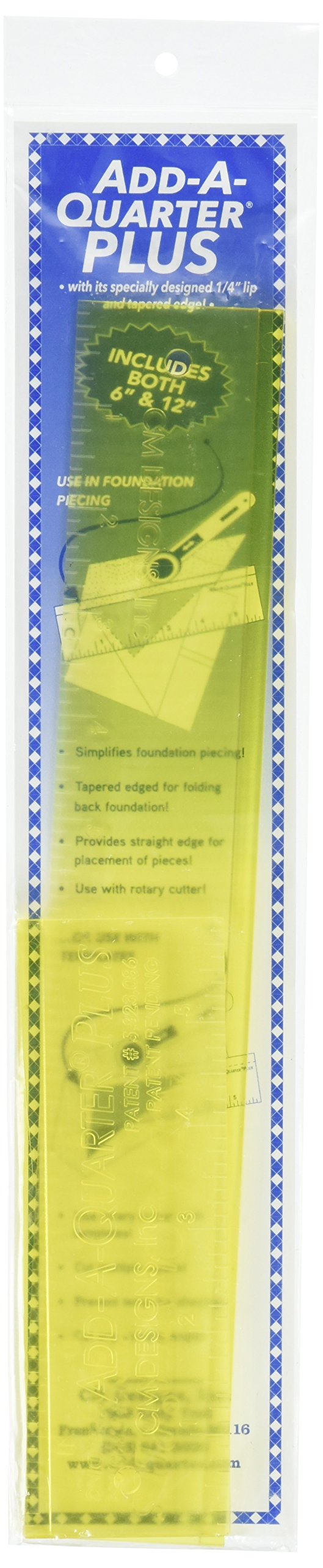 CM Designs CMD40012 Ruler Add-A-Quarter Plus, 6" & 12"