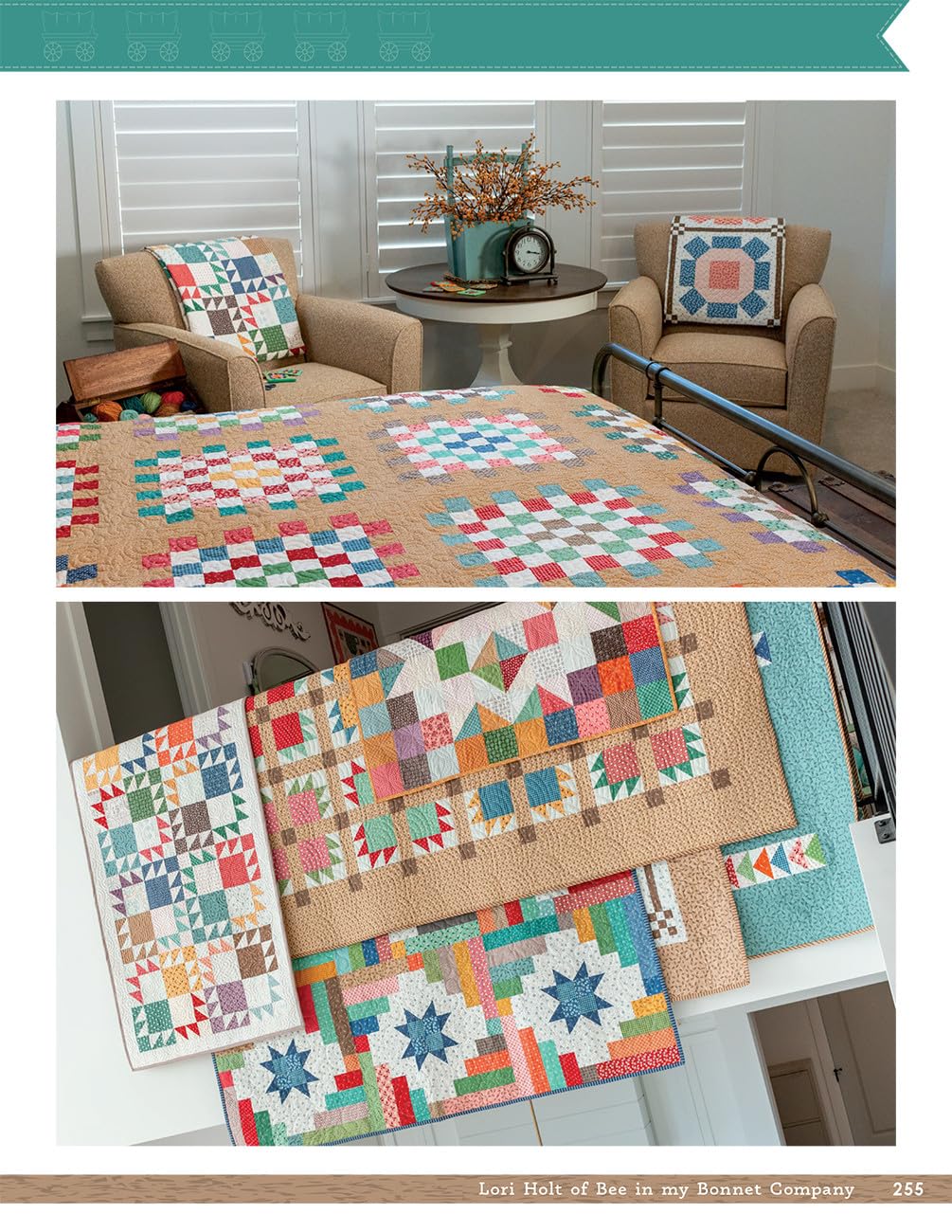 Prairie Home Quilt Book by Lori Holt of Bee in My Bonnet - Over 30 Quilts, Runners, Table Toppers & Pillows – Seasonal Quilting Inspired by Pioneer Resilience & Westward Journey