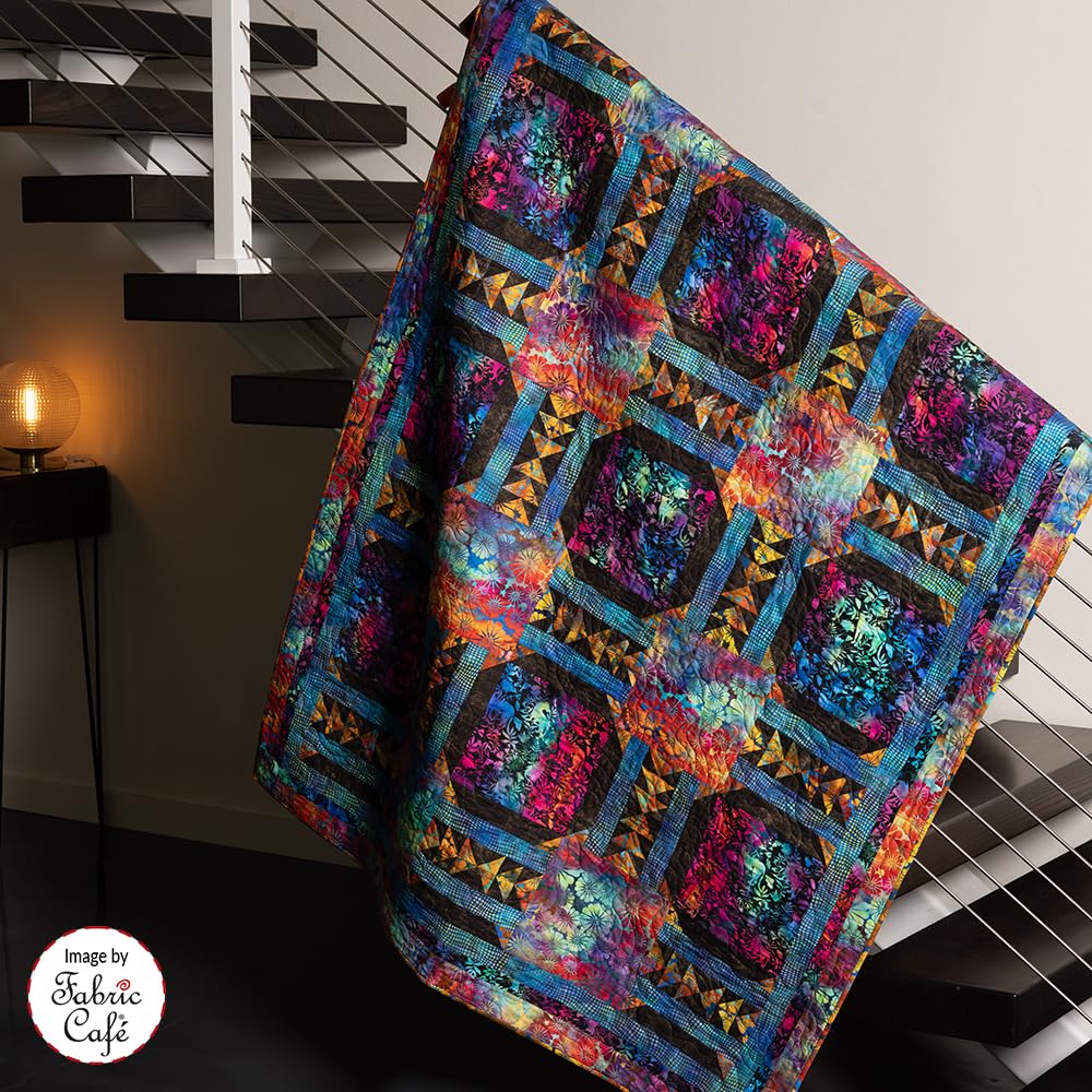 2025 Fabulous 5-Yard Quilts by Fabric Café – 8 New Quilt Patterns Using 5 Yards of Fabric – Simple Quilting Method with Instructions for Queen/King Enlargement