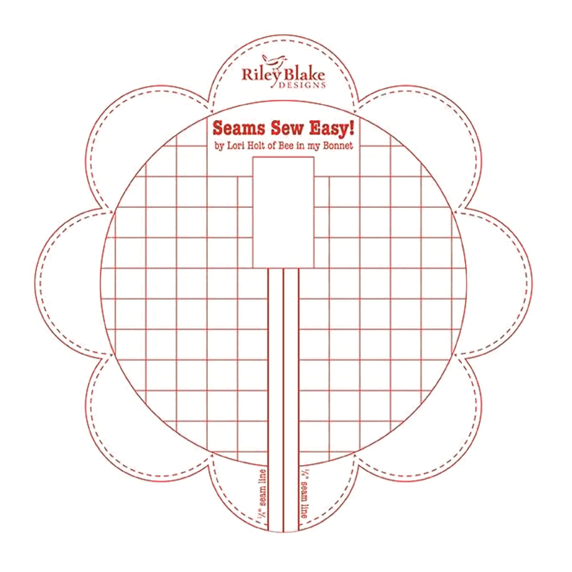 Lori Holt Seams So Easy Seam Guide Red