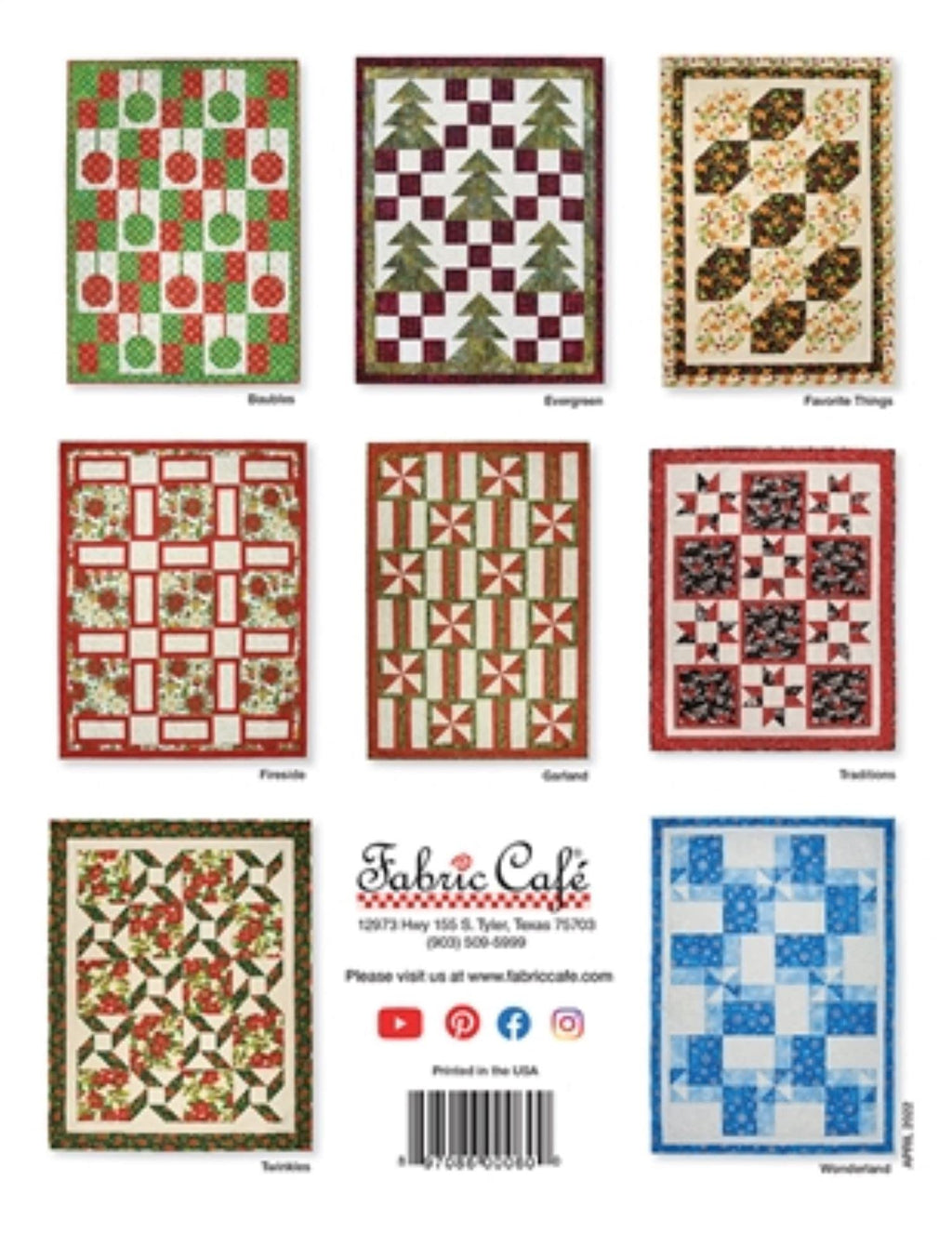 Fabric Cafe Make it Christmas with 3 Yard Quilts