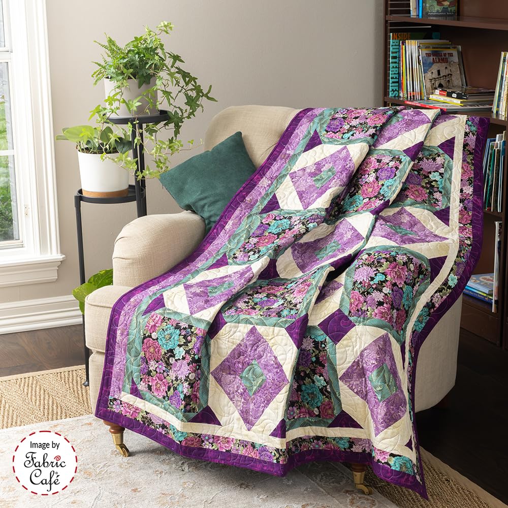 Fabric Café Step It Up With 5-Yard Quilts Book – 8 Dance-Inspired Patterns Using Five 1-Yard Cuts – Easy Quilt Projects with Enlargement Options for Queen & King Sizes