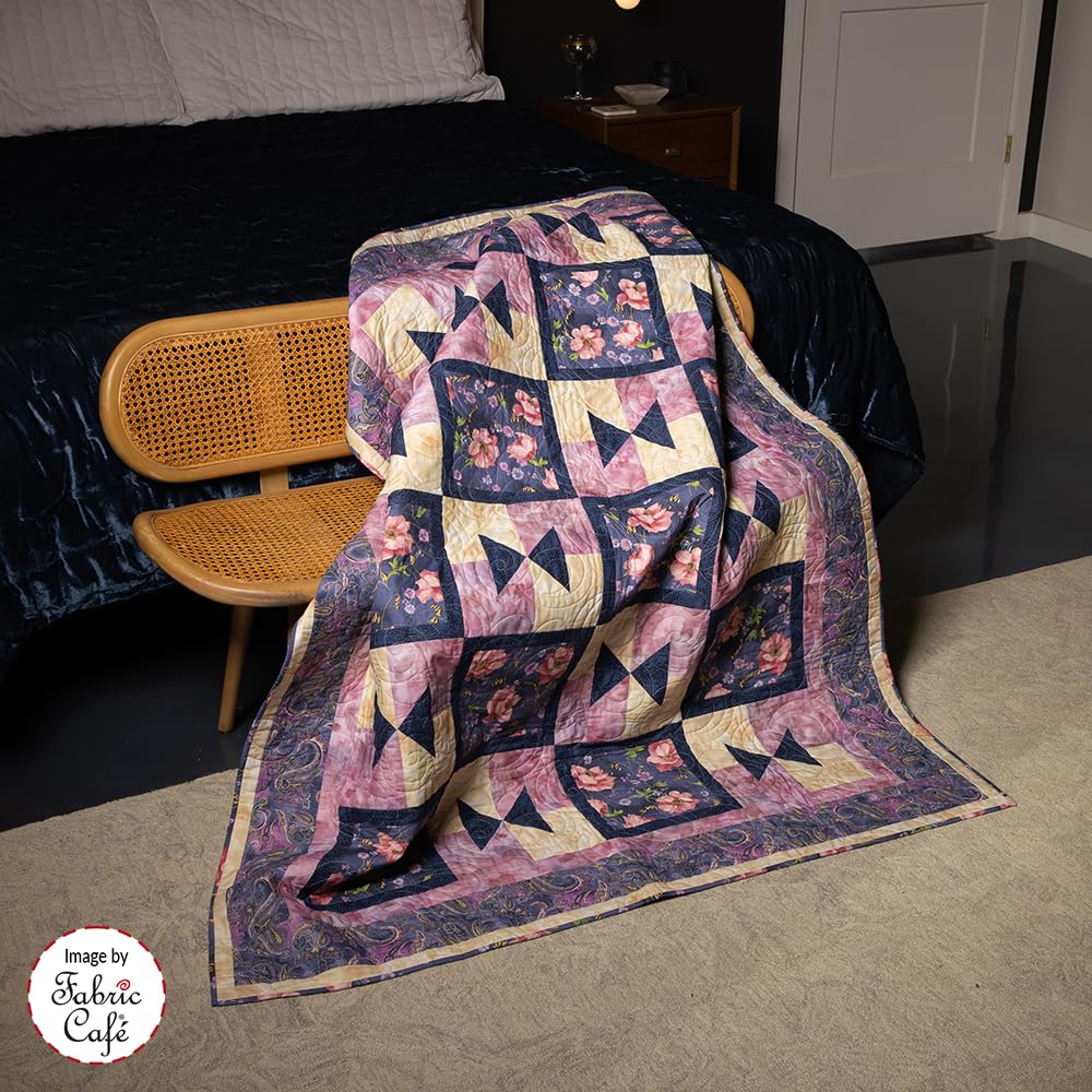 2025 Fabulous 5-Yard Quilts by Fabric Café – 8 New Quilt Patterns Using 5 Yards of Fabric – Simple Quilting Method with Instructions for Queen/King Enlargement