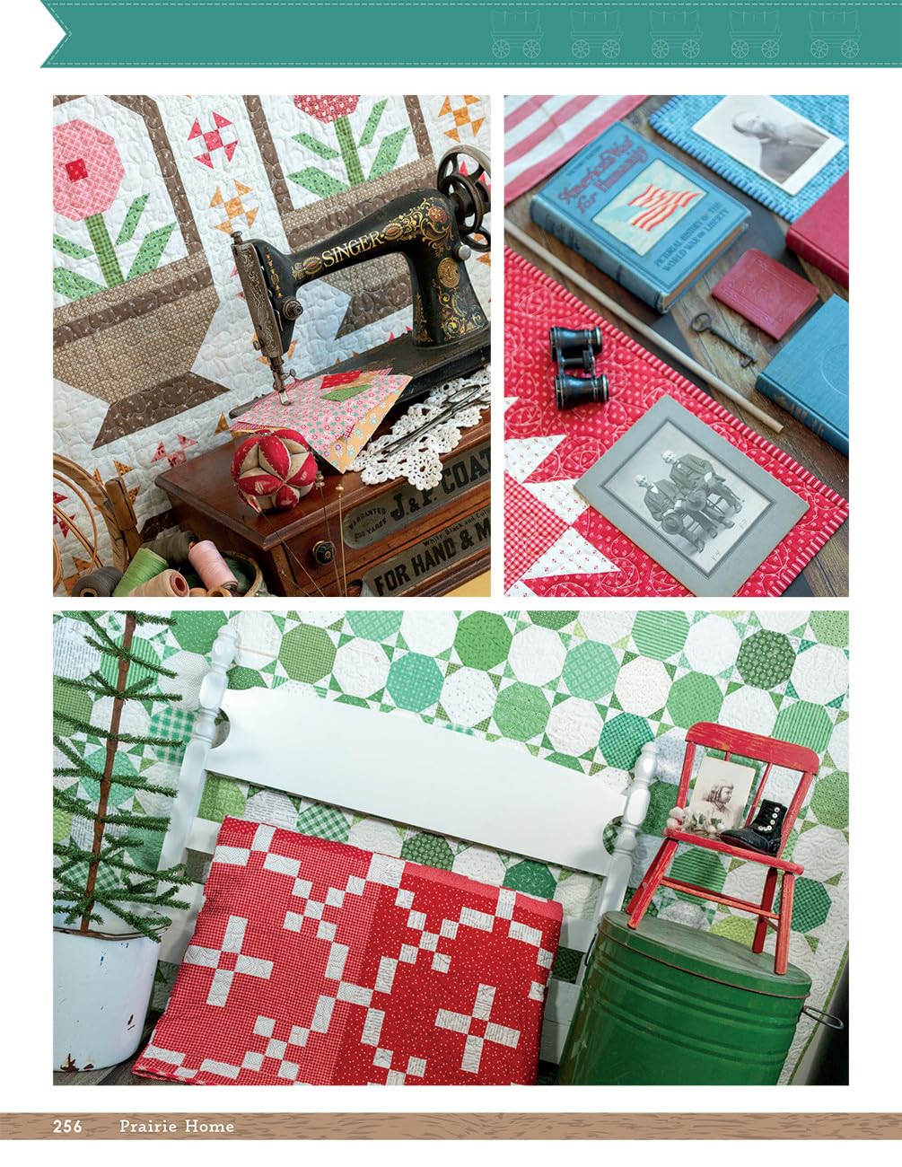 Prairie Home Quilt Book by Lori Holt of Bee in My Bonnet - Over 30 Quilts, Runners, Table Toppers & Pillows – Seasonal Quilting Inspired by Pioneer Resilience & Westward Journey