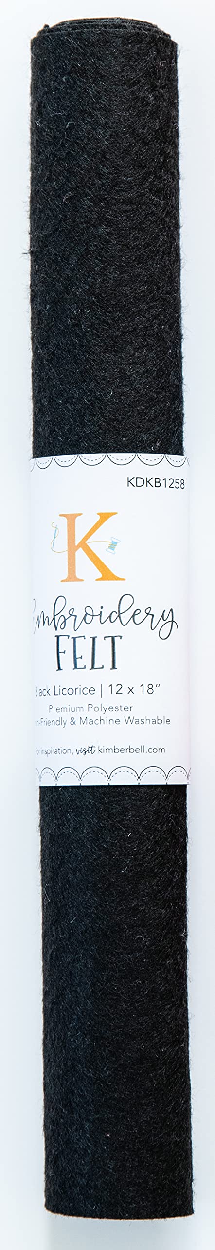 Kimberbell Embroidery & Sewing Felt Sheet, 1PC, Size 12 in x18 in, Thickness 1.4 mm, Assorted Colors Available, Kimberbellishments, Premium Polyester, Iron-Friendly & Machine Washable