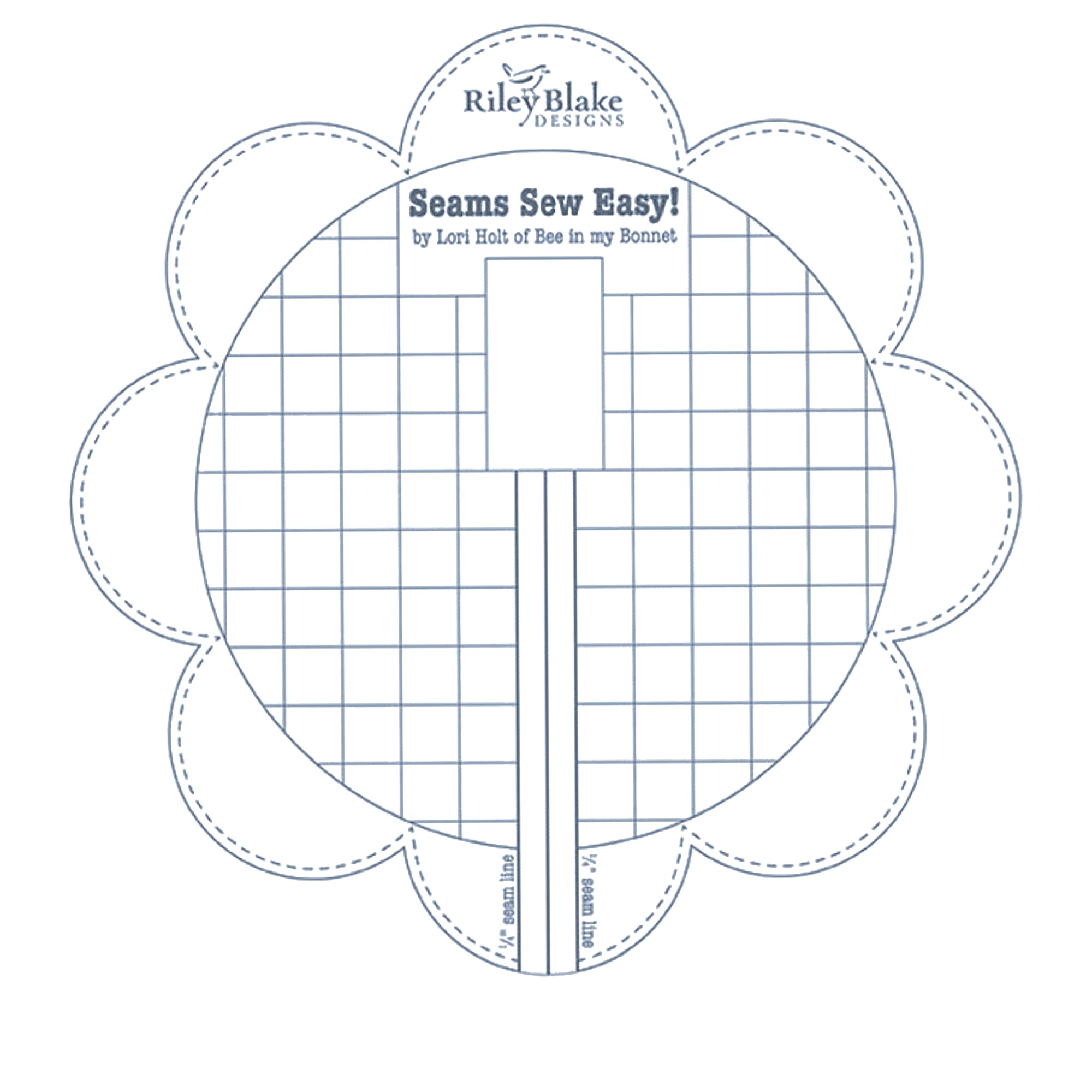 Riley Blake Seams Sew Easy Seam Guides by Lori Holt of Bee in My Bonnet, Variety of Colors Including Denim, Jade, Sea Glass and Red.