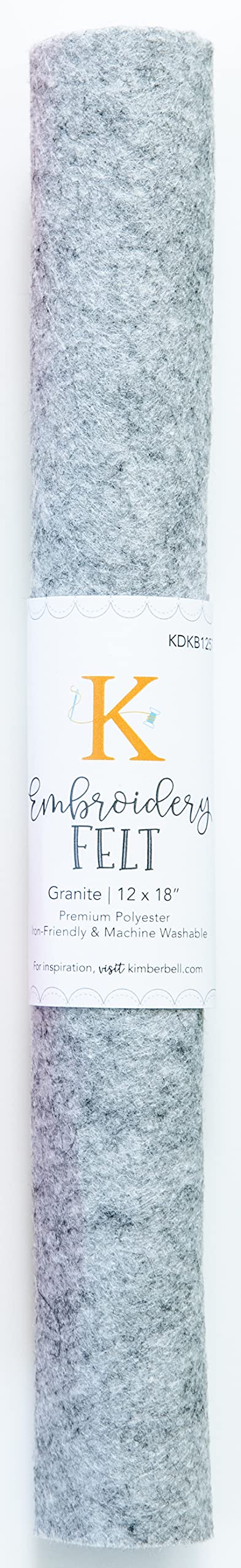 Kimberbell Embroidery & Sewing Felt Sheet, 1PC, Size 12 in x18 in, Thickness 1.4 mm, Assorted Colors Available, Kimberbellishments, Premium Polyester, Iron-Friendly & Machine Washable