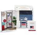 Kimberbell Star-Spangled Beauty Ladder Quilt Bundle – 20"x60" Patriotic Embroidery Quilt Kit with Book, Digital Designs & Embellishments (5x7 Hoop)