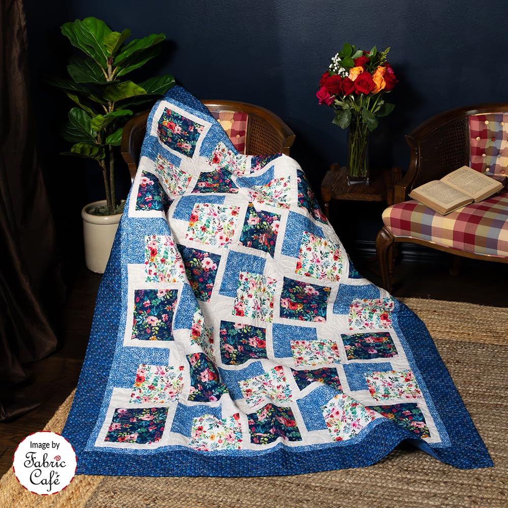 Fabric Café Step It Up With 5-Yard Quilts Book – 8 Dance-Inspired Patterns Using Five 1-Yard Cuts – Easy Quilt Projects with Enlargement Options for Queen & King Sizes