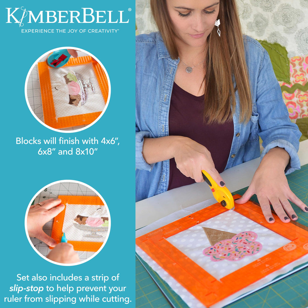 Kimberbell Orange Pop Rulers for Quilting, Perfect Quilt Blocks