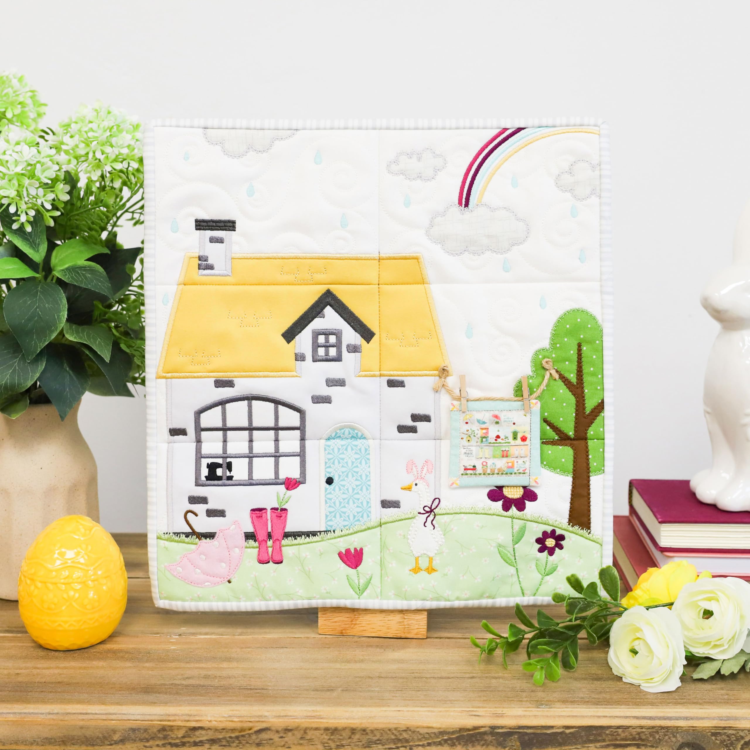 Kimberbell Home Sewn Vol. 1 Machine Embroidery Designs – Tiled Scene Collection for 5x7 Hoop or Larger | Applique, Quilting & Decorative Stitching
