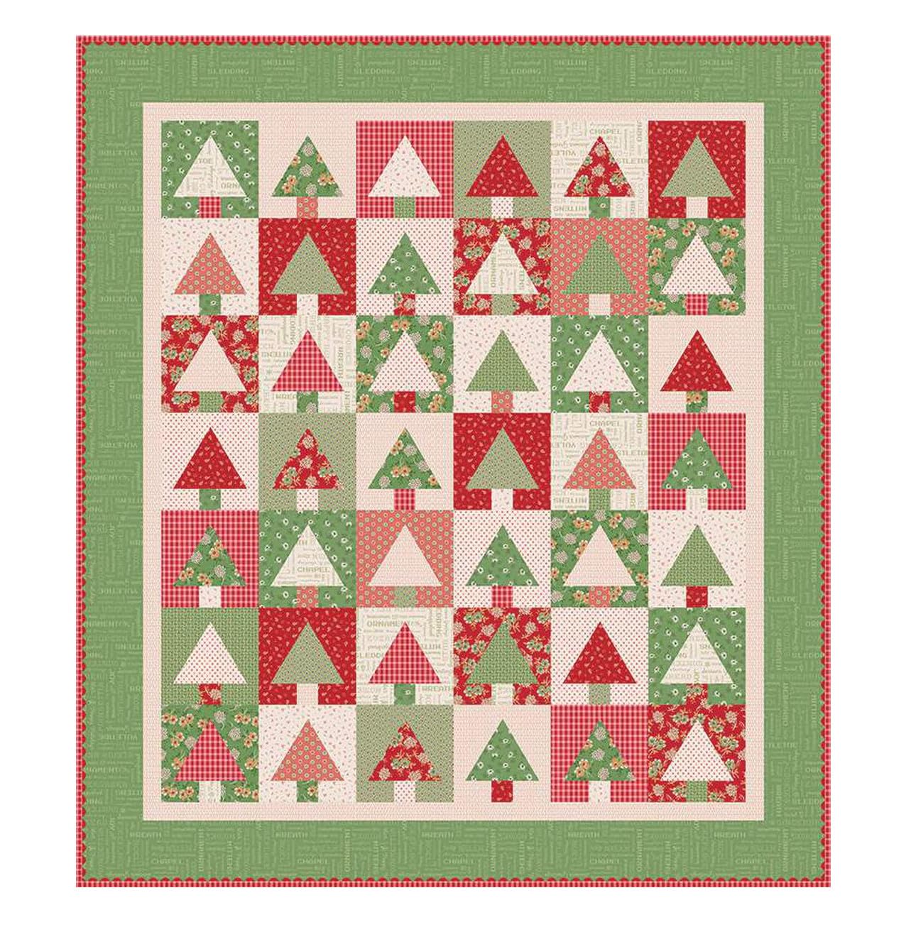 10'' Tree Quilt Paper by Lori Holt of Bee in My Bonnet Iron-On Template Sheets for 8'' Finished Tree Quilt Block, Includes 42 Sheets Perfect for Home Town Holiday Quilts and Crafting Projects