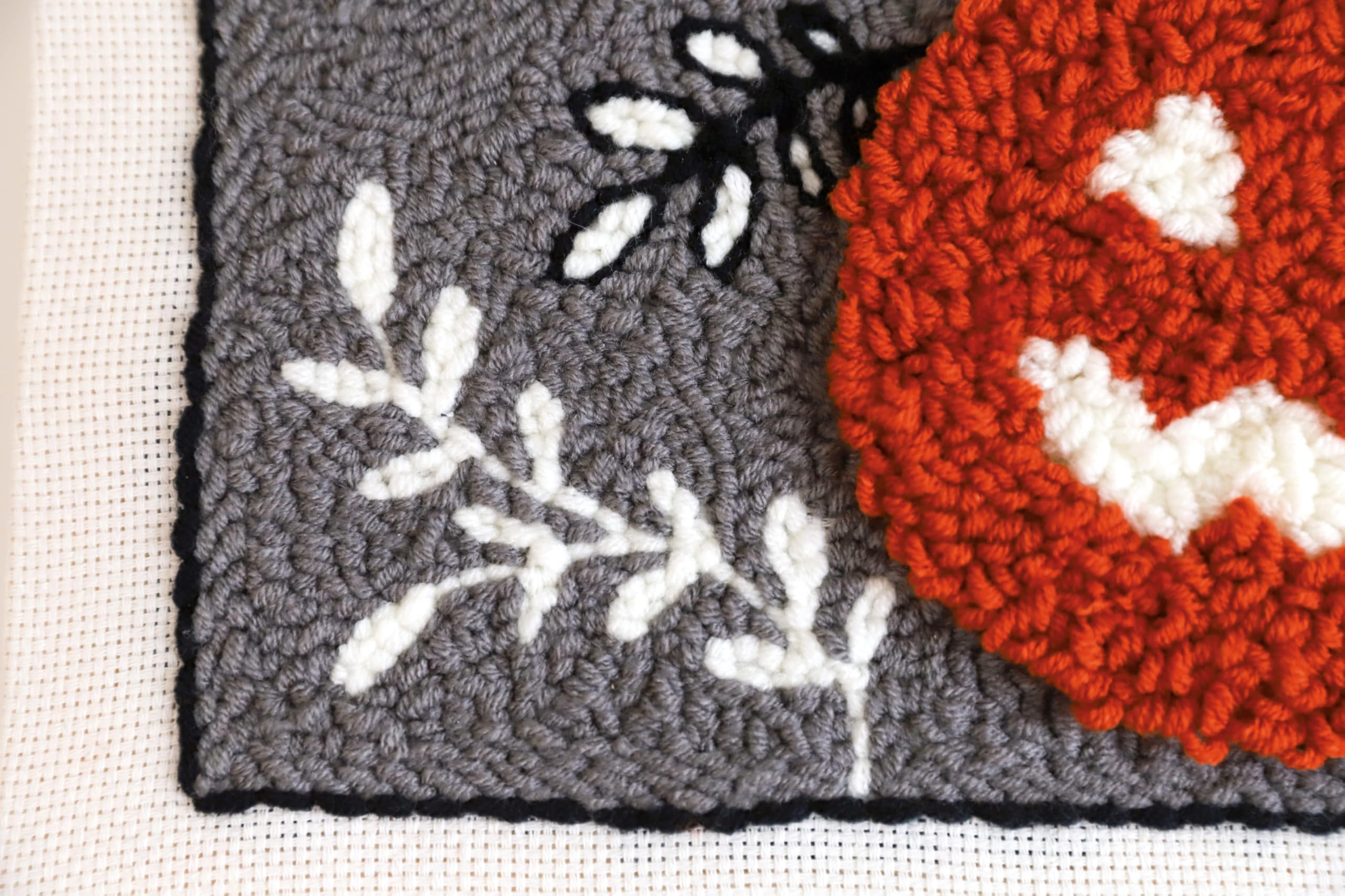 Kimberbell Jack-O’-Lantern Jubilee Punch Needle Plus Kit – Complete DIY Halloween Craft Kit with Tool, Preprinted Monks Cloth, Yarn, Applique Fabric, Frame & Video Tutorials