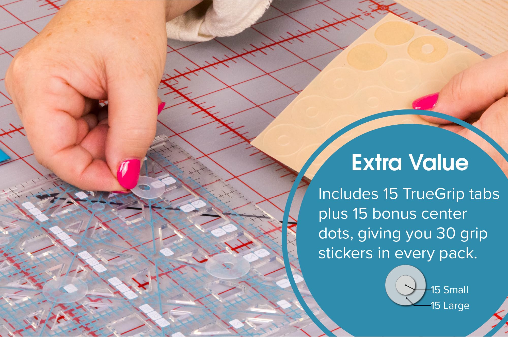 CRAFTERS WORKSHOP TrueCut Non-Slip Ruler Grips