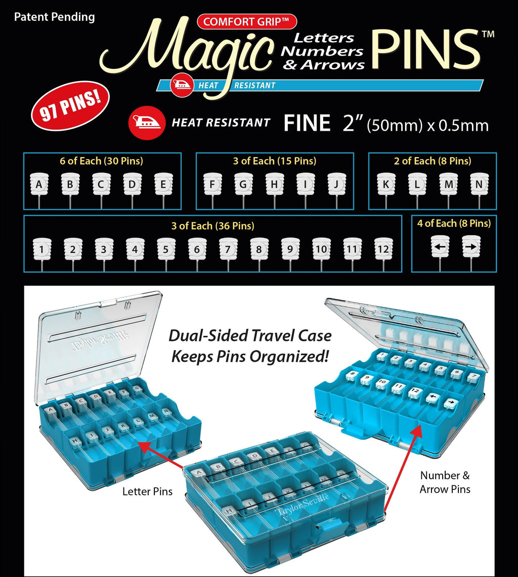 Taylor Seville Magic Alphabet, Numbers and Arrows Pins