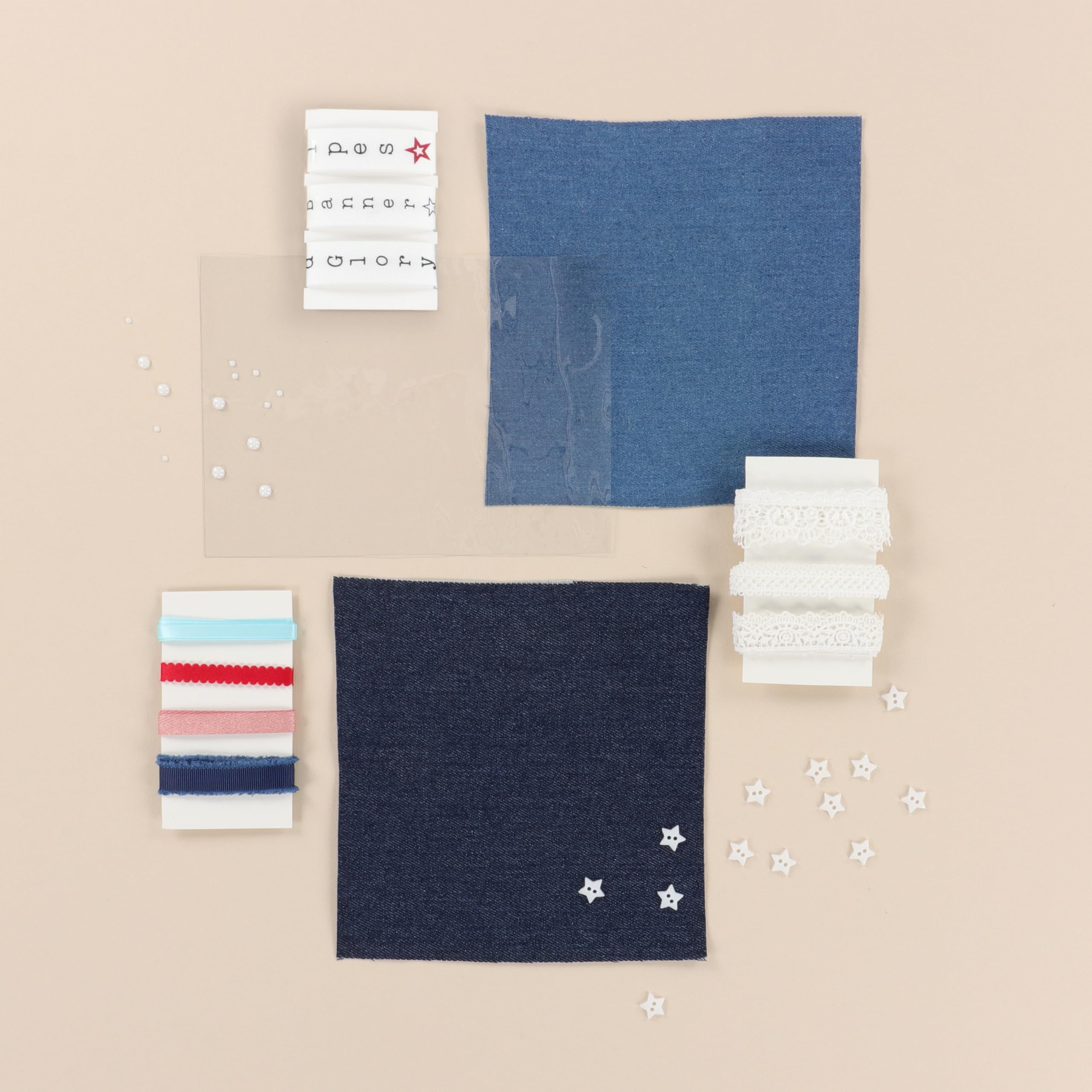 Kimberbell Star-Spangled Beauty Ladder Quilt Bundle – 20"x60" Patriotic Embroidery Quilt Kit with Book, Digital Designs & Embellishments (5x7 Hoop)