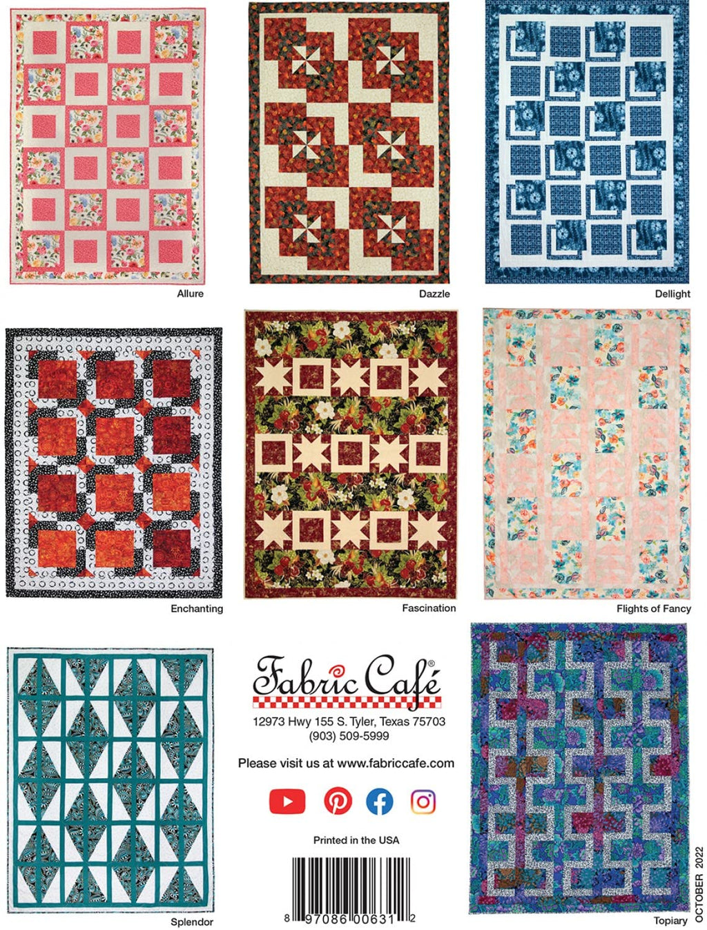 The Magic Of 3-Yard Quilts Pattern Book by Fabric Cafe