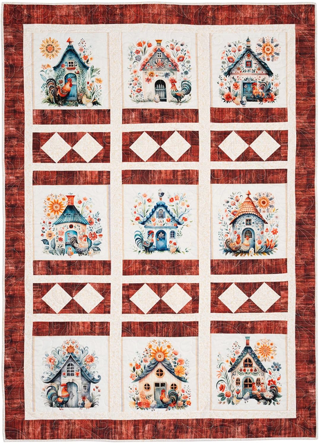Fabric Cafe Panel Perfect 3-Yard Quilts Book – 8 Easy Quilt Patterns for Panels – Use with 1-Yard Cuts – Beginner Friendly Quilting Book with Diagrams & Fabric Guides