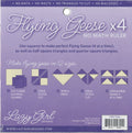 Lazy Girl Designs Flying Geese x4 No Math Ruler – Quilt Ruler Makes 4 Sizes of Flying Geese Blocks – Easy Repeat Method, No Triangles to Cut or Sew – Use with LGD801 Pattern Book