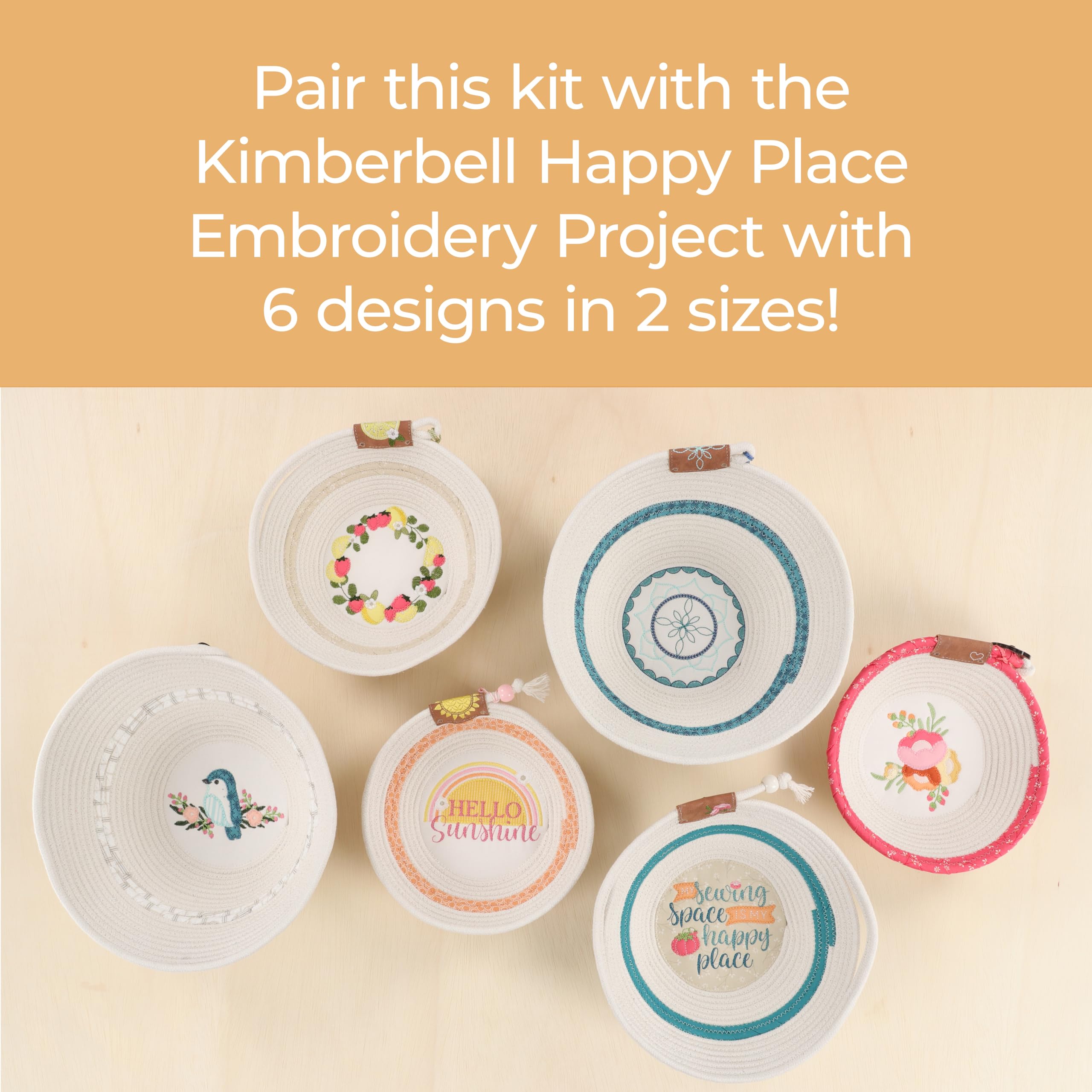 Kimberbell Mug Rugs Vol. 6, 7pcs Set w. Velvet, Bows and Embroidery Leather, Embroidery Supplies, Quilting Embellishments